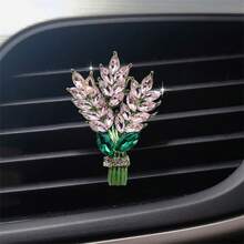 1/3 件全水晶薰衣草汽车出风口香氛夹，汽车内饰装饰空调出风口香氛架 - 均碼 - 查看 18