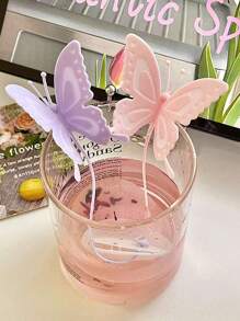 1 pièce infuseur à thé en silicone en forme de papillon avec chaîne amovible - passoire réutilisable transparente pour vrac/thé aux herbes (17 cm x 10 cm), élégante décoration de cuisine et cadeau pratique pour les amateurs de thé/usage au bureau/présentoir de café Rentrée scolaire