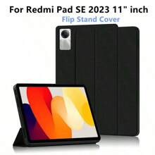 1 Black Tablet Protective Case,Compatible With Redmi Pad2 11 Inches 2025, Suitable For Xiami Redmi Pad SE 2023, 11 Inch Triple Fold Flip Cover, Suitable For Redmi Red Mi Pad SE Tablet, Suitable For Xiami 7,11.2 Inches, Suitable For Xiami 7pro, 11.2 Inches, With Automatic Sleep Wake-Up, Anti Fall, Triple Fold Support, Simple Business Model
