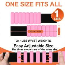 MEIYIXING MEIYIXING 1 Pair Wrist And Ankle Weights Set,1 Lb (450g),1 Lb Silicone Waterproof Adjustable Strength Exercise Fitness Equipment Wearable Wrist Ankle Weight Bracelet Leg Wrist Weight Weight Fitness Massage Strap,Set Of 2 Silicone Weighted Bracelets For Running, Fitness, Yoga, Swimming - , Waterproof, Comfortable - Black And Orange-Red Adjustable Wrist And Ankle Exercise Weights