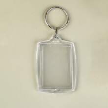 1pc/3pcs/5pcs/10pcs/20pcs/30pcs/50pcs Personalized Rectangular/Round Acrylic Keychain, Two Styles Available, Customizable Photo. Ideal For Holidays, Birthdays, Gifts For Friends, Family, Coworkers