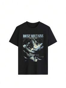 女装夏季字母图案印花圆领短袖简约休闲日常T恤上衣可爱上衣女夏上衣