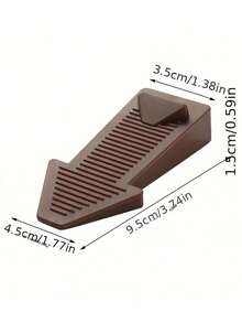 1/4 件橡胶门挡，楔形安全重型硅胶门挡，适用于所有地板类型和门缝（灰色） - 彩色 - 查看 11