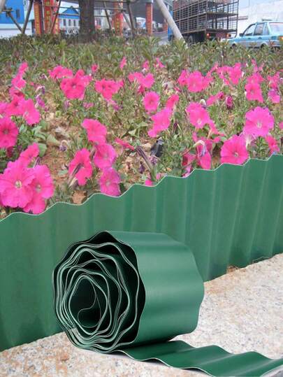 【可自由修剪，耐腐蚀】波浪形花园隔断栅栏，塑料草石隔离板，防水防腐花园围栏，园艺围栏