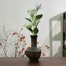 Ceramic Vase Tabletop Decor For Dried Flowers, Water Plants, Zen Style Small Vase, Home And Office Decoration - Multicolor - View 2