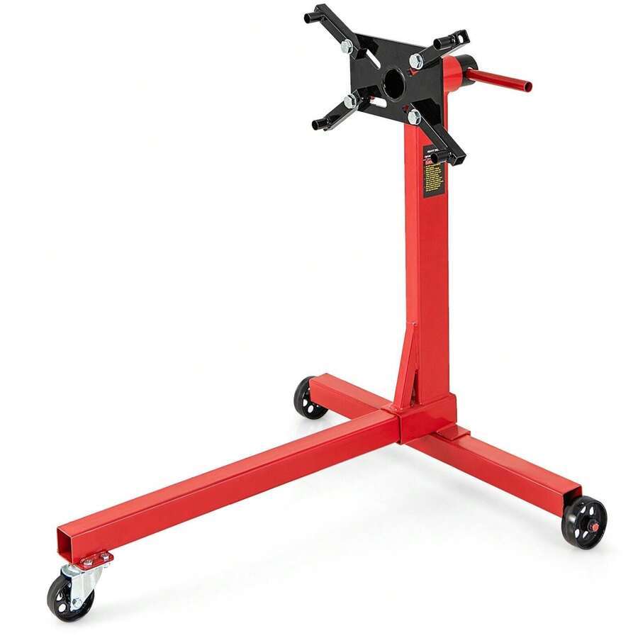 750lbs 340kg Capacity Engine Stand Heavy Duty Engine Motor Stand - Red - View 1