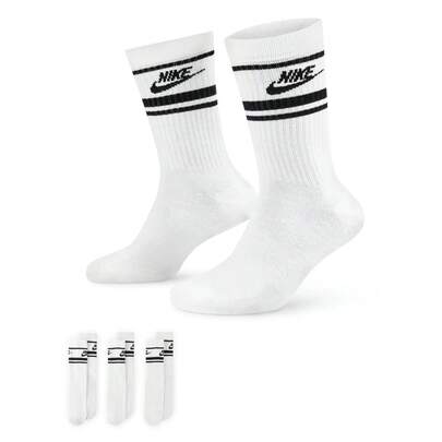 Nike 3 Pairs Dri-Fit Men & Women Breathable Moisture Wicking Crew Sports Socks, DX5089-103, Summer