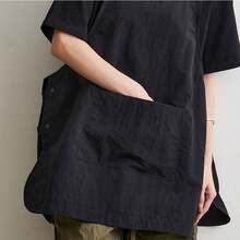 1 件韩式多功能围裙，防水前后口袋，可翻转背心式围裙，适用于户外烧烤、咖啡店、酒店、餐饮、绘画场景、男女通用家居厨房工作服 - 彩色 - 查看 4