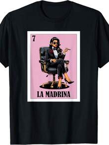 Funny Mexican Baptism Design - La Madrina T-Shirt Hoodie - màu đen - Xem 1