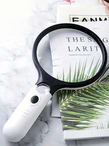 1 件轻型手持式玻璃，用于带光阅读输入的玻璃，照明放大镜，显微镜放大镜，协助老年人阅读放大镜，珠宝修理工具，手持式照明，夜光放大镜，放大镜，镜片，便携式放大镜