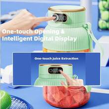 Upgrade To A 10-Blade Mini Portable Juicer, A Multi-Functional Juicer And Blender Suitable For Vegetables, Fruits And Milkshakes, A Rechargeable Juicer, A Portable Blender Suitable For Sports, Travel And Outdoor Use - Multicolor - View 7