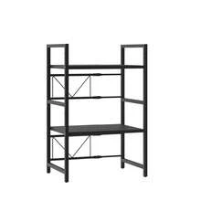 AutoFu 2/3 Tier Expandable Microwave Oven Rack Stand, Kitchen Storage Holder With 6 Hooks, Kitchen Utensils Tableware Storage, Accessories Storage -Perfect For Countertops - 3 Tier - View 11