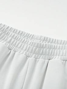 Balabala Children's Shorts Boys' 2025 Summer Straight Casual Pants Girls' - Light Gray - View 7