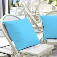 6pcs Six-Color Set Pillows, Bright Dopamine Color Oxford Cloth Waterproof Pillows, PU Waterproof Treatment, Outdoor Pillow Covers, Rattan Chair Pillow Covers, Garden Pillow Covers, Pool Pillows, Summer Living Room Bedroom Garden Outdoor Decoration, Family Pool Party Decoration