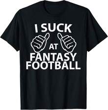 I Suck At Fantasy Football Funny Draft Party T-Shirt Champ T-Shirt$AS Gifts For Teen Boys - Black - View 1