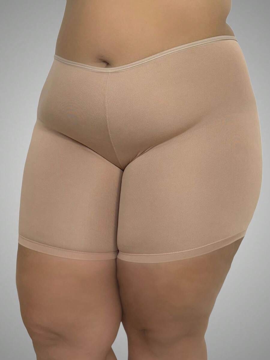 Women's Plus Size Anagua Second Skin Bermuda Shorts - Màu be - Xem 1