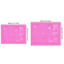 1pc Dough Pad - Non-Stick, Durable, Easy To Clean - Bluepurplepink Options, Easy To Clean, Suitable For Cookies, Dough, Cake Baking, Essential Baking Tool For Chinese Cakes, Perfect For Halloween, Christmas, Easter, Thanksgiving