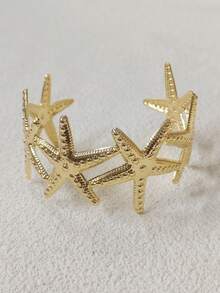 金色星形手镯，女士珠宝配饰 - starfish bracelet6 - 查看 14