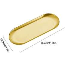 1 件不锈钢搁板/托盘，豪华浴室梳妆台收纳架 - 彩色 - 查看 10