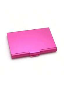 1 Creative Business Card Holder, Aluminum Alloy Name Card Case, Card Holder, Card Box, Card Storage Box, Card Organizer, Credit Card Holder, Wallet, Home Storage Box, Office Supplies And Office Storage - Multicolor - View 12