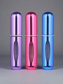 5 件/4 件/3 件/2 件/1 件 5ml 可再填充香水瓶、便携式可再填充香水雾化器瓶、可再填充香水旅行喷雾瓶、迷你便携式空液体容器、旅行必需品、海滩旅行收纳袋、适用于香水、女士香水，适合度假、露营、度假、返校