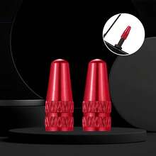 2pcs Aluminum Alloy Bicycle Tire Prest Valve Cap MTB Road Bike Covered Protector Road MTB Tyre Dustproof Bike Presta Valve - Multicolor - View 4