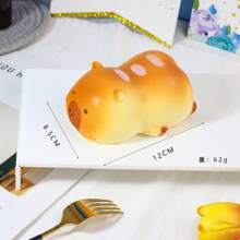 1pc Cute Soft & Squishy Realistic Bread Prop For Decoration, Stress Relief & Photography