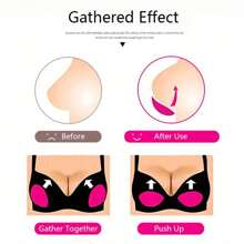 1pc Women's New Summer Sports Intimate Padding Inserts, Invisible Bra Pads, Swimsuit Silicone Bra Cups Breast Covers, Suitable For Fitness And Sports