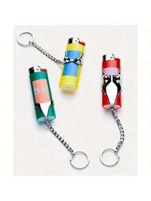 1 件装打火机套、泳衣、内衣、胸罩形钥匙扣、吸烟配件适用于 BIC J6 全尺寸打火机 - 时尚耐用的打火机盒