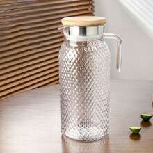 1 Piece Large Capacity High Temperature Resistant Water Bottle - Perfect For Summer Drinks, Restaurants, Lemonade, Juice And Tea, Easy To Clean Design