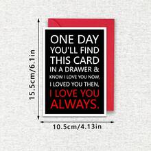 Interesting Love Greeting Card With Envelope, Birthday Gift For Lover, Boyfriend, Girlfriend, Daughter, Engagement, Valentine's Day, Thanksgiving, Friendship Card, Thank You Card, Birthday Gift Card