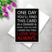 Interesting Love Greeting Card With Envelope, Birthday Gift For Lover, Boyfriend, Girlfriend, Daughter, Engagement, Valentine's Day, Thanksgiving, Friendship Card, Thank You Card, Birthday Gift Card