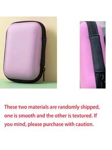Bolsa portátil para cámara CCD rosa, bolsa para almacenamiento de datos, diseño compacto, material impermeable, ideal para entusiastas de la fotografía al aire viajeros, también se puede usar como bolsa para cargador, bolsa digital esencial para la oficina, bolsa para cables de cámara y línea de datos, estuche protector para banca móvil y bolsa de viaje para cámara, adecuado tanto para hombres como para mujeres, artículo esencial para maestros, impermeable, ligero, de gran capacidad y accesorio portátil. - Rosa - Ver 11