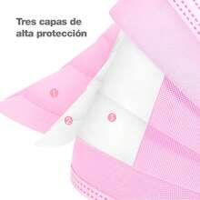 Cubrebocas tres capaz color rosa, comodidad y protección facial en situaciones diarias - Rosa - Ver 2