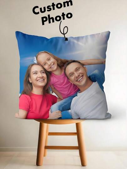 Customized Children's Pillow Case - Double-Sided Printed, Personalized With Photos/Text/Names, Decorative Throw Pillow Cover, Personalized Cushion Cover, Ideal Children's Gift And Birthday Gift