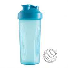 1 Peça Garrafinha Agitadora Personalizada de 600ml, Garrafa de Água Esportiva com Bola de Mistura para Pó de Proteína, Garrafa de Água Esportiva Full Color