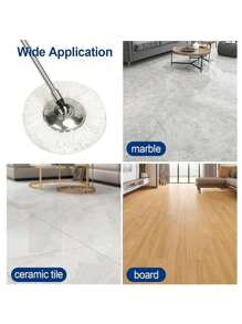 1/3/5/6/8 Pcs Rotating Mop Replacement Heads, With Ultra-Fine Fiber And Washable Features, Compatible With Round Vortex Rotating Mop, Standard Round Cleaning Replacement, Home Cleaning Essential For Mirror-Like Smooth Floor, Removes Grease And Dust