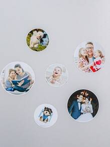 Imanes personalizados para nevera con foto - Set de imanes para refrigerador con imagen personalizada - Con respaldo magnético - Regalo perfecto para decoración del hogar, regalo del Día de San Valentín, San Valentín, regalo para ella, regalo para él, regalo para mamá, regalo para amigos, decoración del hogar, decoración, regalo personalizado, regalo a medida