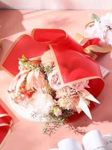 20/40/60 folhas, papel de embrulho para buquê de flores, folhas de papel de embrulho para buquê de flores com borda dourada, papel de embrulho estilo coreano para artesanato faça você mesmo, decoração de embalagens de presente, suprimentos florais, 23 x 23 polegadas, papel de embrulho, papel de seda, suprimentos para buquê de flores (vermelho)