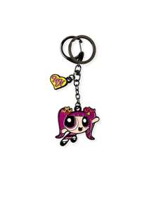 THE POWERPUFF GIRLS 2/3/4pcs Random Cartoon Policewoman Keychains, Cute Mini Figure Key Chain, Bag Charm, Car Decoration, Versatile Cartoon Keyring