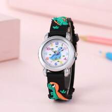 New Cute Cartoon Dinosaur Design Children Students Quartz Electronic Watch
