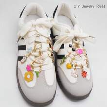 10Pcs Cute Enamel Charms Set - Multicolor Pendants With Lobster Clasp,Bag & Shoe Charm,Jewelry Supplies For DIY Bracelet Keychain