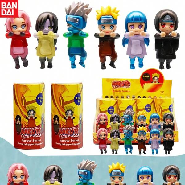 bandai 1 Stück/12 Stück Bandai Ornament Überraschungsbox, Serie Überraschungsbox geheimnisvolle Geschenkbox Accessoires, Cartoon Anime Figuren-Spielzeug, süße Uzumaki Modellornamente, Spielzeug-Geschenke, Actionfiguren, Hobby Statuen, Party-Geschenke und Geburtstags-Überraschungsgeschenke, ideal als Weihnachts-, Halloween-, Thanksgiving- und Muttertags-Geschenke.