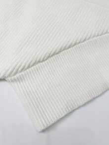 1PC Sexy Women's Knit V-Neck Solid Wrap Crop Long Sleeve Top