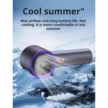 3000mAh Ventilatore portatile ad alta velocità | Regolabile con display LED, velocità massima del vento 9m/S | Mini ventilatore palmare mobile per raffreddamento