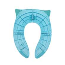1pc Cartoon Owl Design Toddler Potty Training Toilet Seat, Cute & Portable Folding Toilet For Children, Camping & Travel