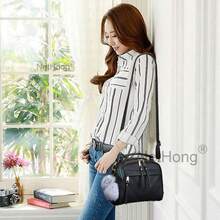 NetHong PU Leather Small Handbag For Women Girl Fashion Tassel Messenger Bags With Ball Female Shoulder Bags Ladies Party Crossby Bag - Black - View 3