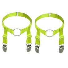 2 件/1 对腿部吊袜带性感女式大腿吊袜带夹 2 件腿环吊袜带五角星束身全笼可调节尺寸朋克哥特式大腿长袜吊袜带俱乐部派对舞蹈节狂欢腰带