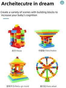 66pcs Changeable Big Particle Building Blocks, Children Educational Toy, PP Plastic Puzzle Toy For Boys & Girls, Creative Early Learning DIY Toy Set 118pcs Large Particle Building Blocks, Infant/Toddler Creative Stacking Toy, Educational Early Learning Cubes, With Storage Bag 138pcs Large Particle Building Blocks, Preschool Educational Toy, Creative Interlocking Cubes, With Storage Bag, Christmas & New Year Gift