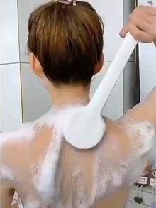 Extended Long Handle Exfoliating Shower Back Scrubber - Gentle Soft Hair Bristles For Sensitive Skin, Relaxing Massage, Effective Exfoliating And Gentle Scrubbing - Essential Bathroom Accessory, Body Brush, Gentle Back, Improve Blood Circulation Back To School - Multicolor - View 16